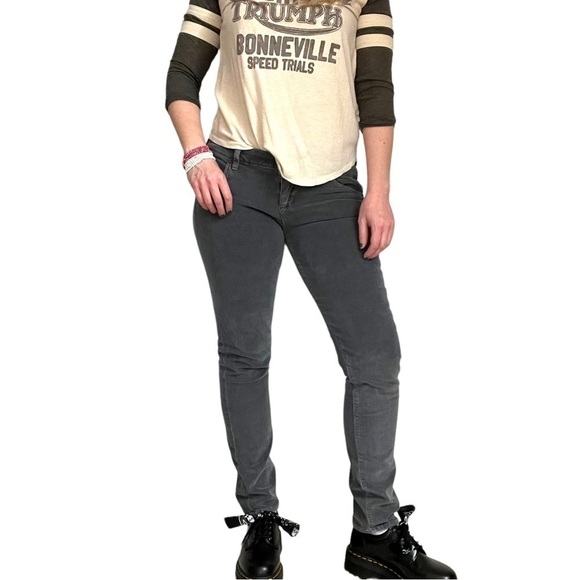 Hudson Low Rise Straight Leg Corduroy Pants Jeans Collin Flap Size29 Grey 2000’s - Picture 1 of 4